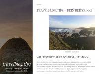 Screenshot des Blogs travelblog.tips