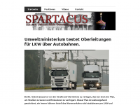 Screenshot des Blogs Spartacus – Unbestechlich. Demokratisch. Progressiv.