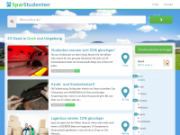 Screenshot des Blogs SparStudenten – Rabatte für Schüler und Studenten