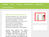 Screenshot des Blogs Naturalis Bio – Gesund abnehmen