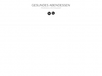 Screenshot des Blogs Gesundes Abendessen