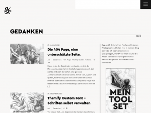 Screenshot des Blogs Arne Rahn