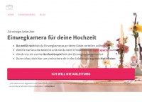 Screenshot des Blogs Einwegkameras für deine Hochzeit