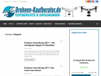 Screenshot des Blogs Drohnen-Kaufberater.de