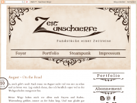 Screenshot des Blogs Zeitunschaerfe