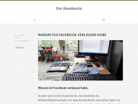 Screenshot des Blogs Die Randnotiz