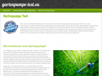 Screenshot des Blogs gartenpumpe-test.eu