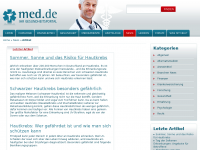 Screenshot des Blogs Med.de News| Ihr Gesundheitsportal