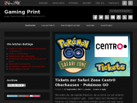 Screenshot des Blogs Gaming Print