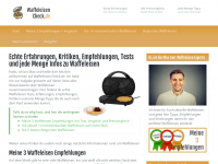 Screenshot des Blogs Waffeleisen