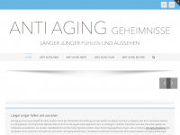 Screenshot des Blogs Anti Aging Geheimnisse