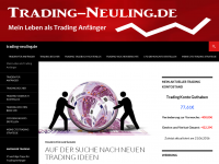 Screenshot des Blogs Trading Neuling