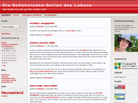 Screenshot des Blogs Schokoladen-Seiten des Lebens