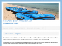 Screenshot des Blogs Schlauchboot Ratgeber & Empfehlungen
