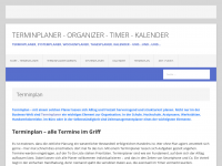 Screenshot des Blogs Terminplaner 2017