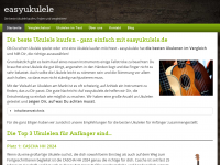 Screenshot des Blogs easyukulele.de