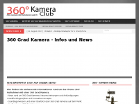 Screenshot des Blogs 360° Kamera Club