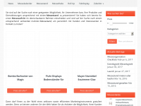 Screenshot des Blogs Messestand-kaufen.net