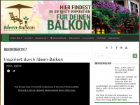 Screenshot des Blogs Ideen-Balkon