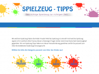 Screenshot des Blogs spielzeug-tipps.com