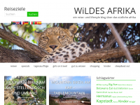 Screenshot des Blogs Wildes Afrika
