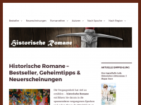 Screenshot des Blogs historische-romane.com