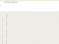 Screenshot des Blogs Der Start-up Investor