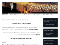 Screenshot des Blogs Criticalpixie