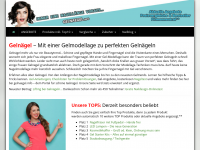 Screenshot des Blogs Das Portal für Gelnägel