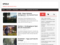 Screenshot des Blogs Mivas bloggt über Spiele