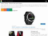 Screenshot des Blogs Fitness Tracker Test