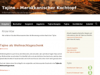 Screenshot des Blogs Tajine Ratgeber