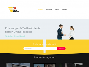 Screenshot des Blogs Dein Tester