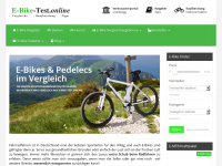 Screenshot des Blogs e-bike-test.online