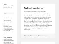 Screenshot des Blogs Mein Krebstagebuch