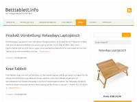 Screenshot des Blogs Betttablett.info