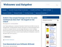 Screenshot des Blogs Webprojekte zum Thema Geld verdienen