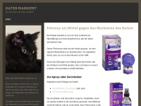 Screenshot des Blogs Kater markiert