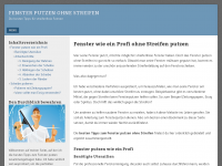 Screenshot des Blogs Fenster putzen ohne Streifen