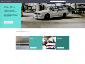 Screenshot des Blogs Car-Evolution