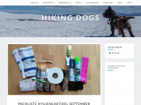 Screenshot des Blogs Hiking Dogs