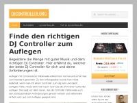 Screenshot des Blogs DJ Controller Ratgeber