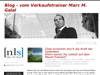 Screenshot des Blogs Blog – vom Verkaufstrainer Marc M. Galal