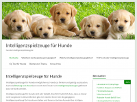 Screenshot des Blogs Intelligenzspielzeug für Hunde