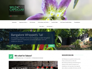 Screenshot des Blogs Wildcapsicum.org