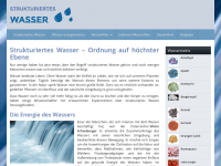 Screenshot des Blogs Strukturiertes Wasser
