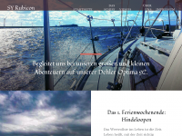 Screenshot des Blogs SY Rubicon Segeln