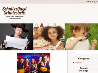 Screenshot des Blogs Schnitzeljagd Schatzsuche