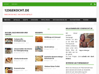 Screenshot des Blogs 123gekocht.de