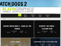 Screenshot des Blogs blazingraphics // games, graphics & more
